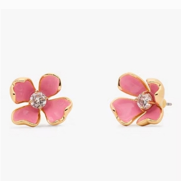 🔹️kate spade🔹️ Freshly Picked Flower Stud Earrings, Pink NWT ✨️🌸 - Picture 1 of 7